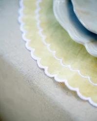 Placemat Filipa geel/wit - Afbeelding 4