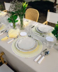 Placemat Filipa geel/wit - Afbeelding 5